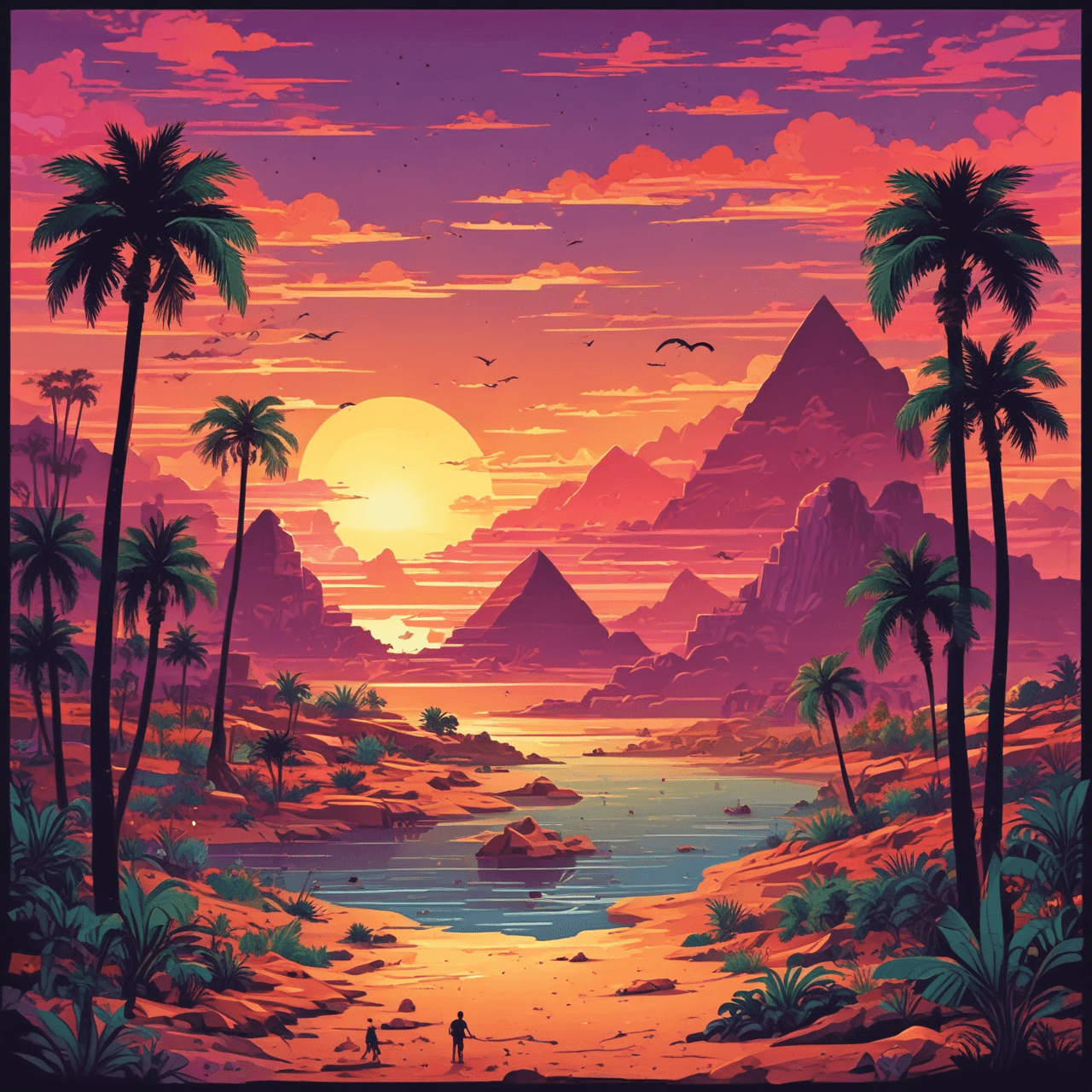 Jetpack Pharaoh Quiz Adventure game banner