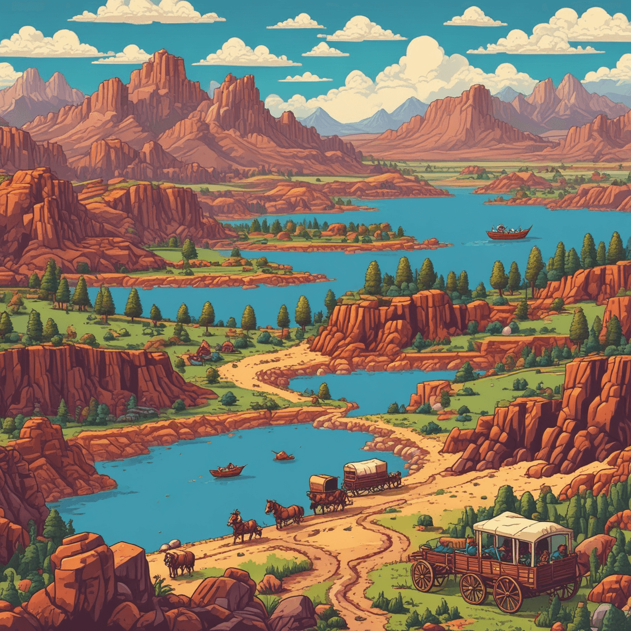 Oregon Trail Quiz Flight game banner