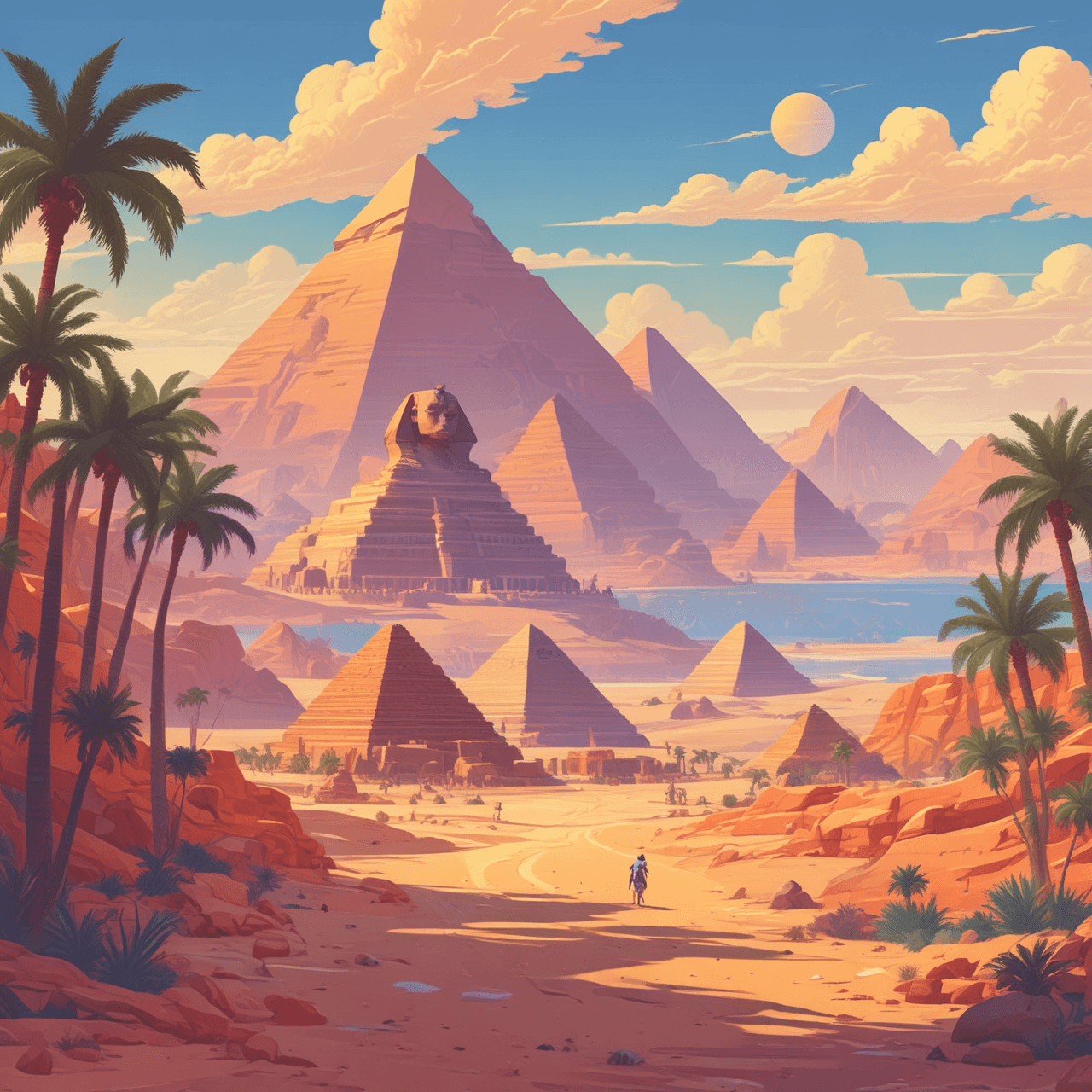 Pharaoh's Run Quiz game banner