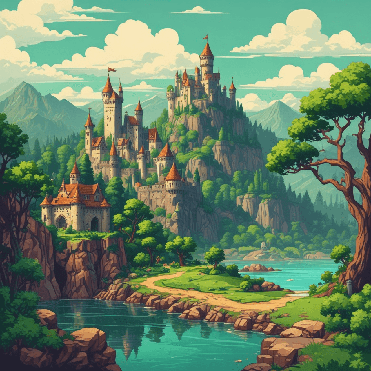 Defensores del Quiz Feudal game banner