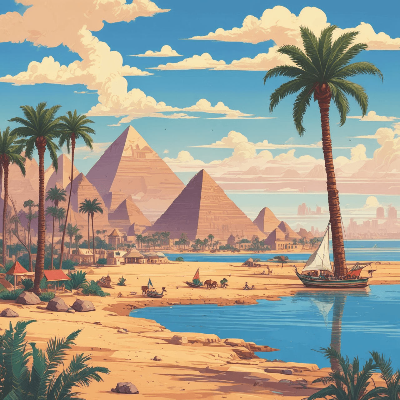 Pharaoh's Gauntlet Quiz game banner