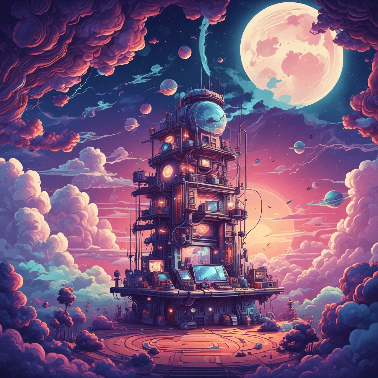 Science Cloud Bridge game banner