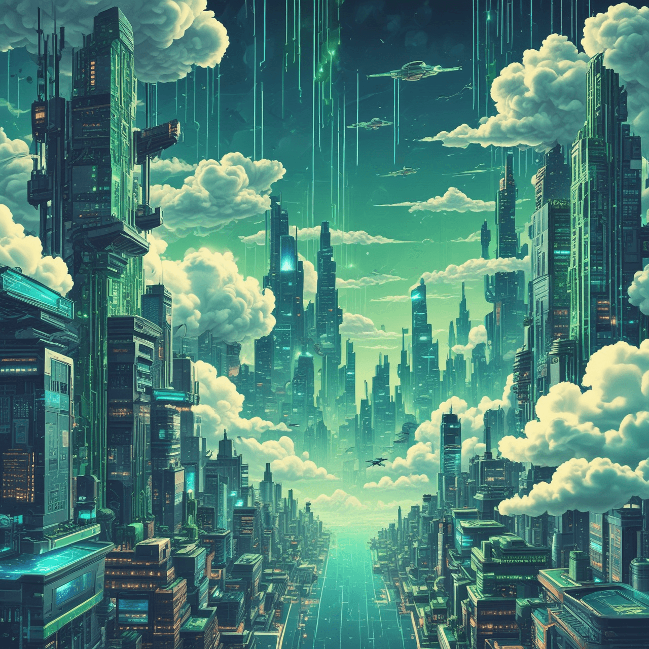 Cyber-Cloud Bridge game banner