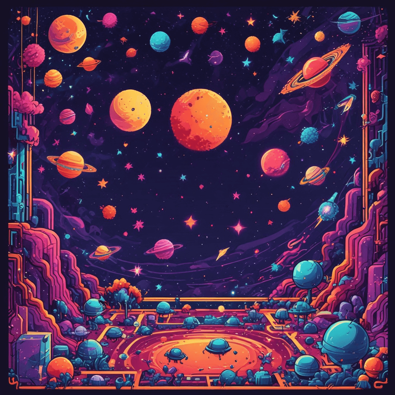 Cosmic Race Quiz game banner