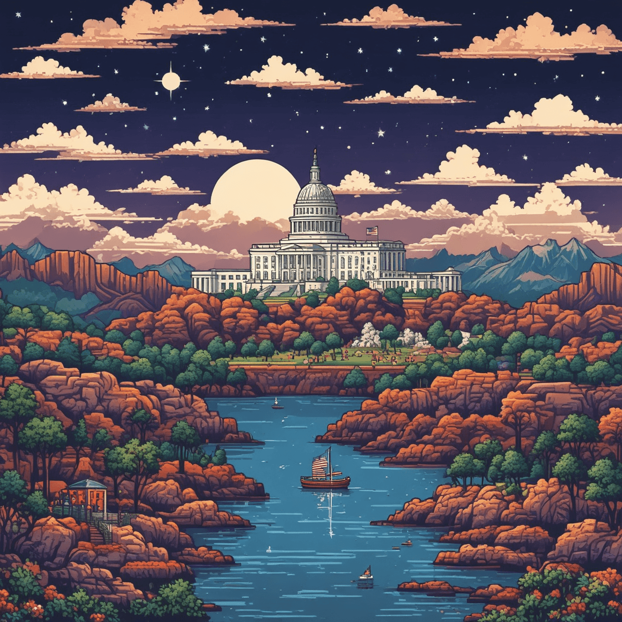 American Republic Jetpack Quiz game banner