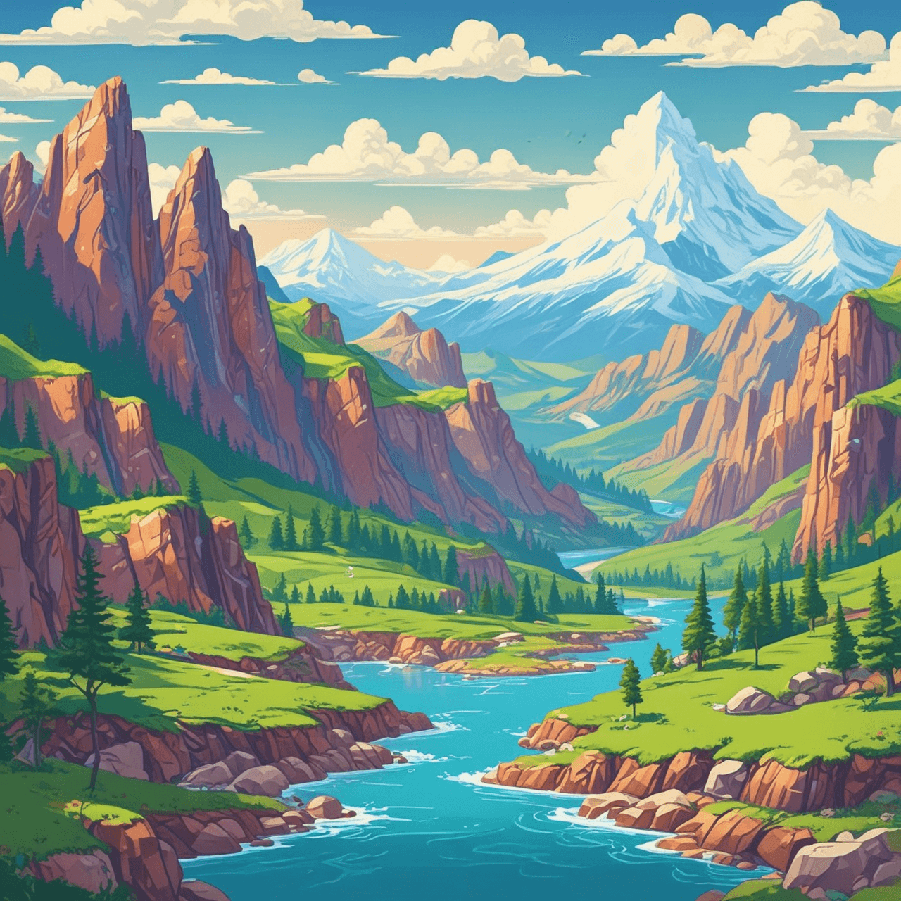 Jetpack Landscape Adventure game banner