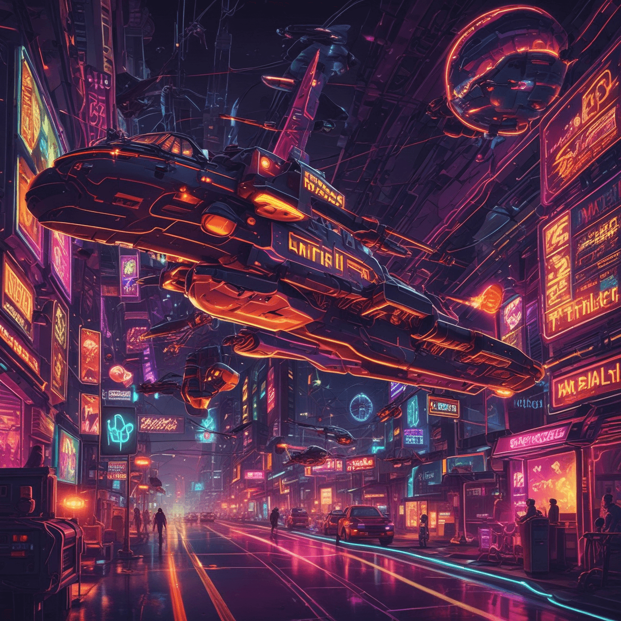 Neon-Schlachtfeld-Quiz game banner