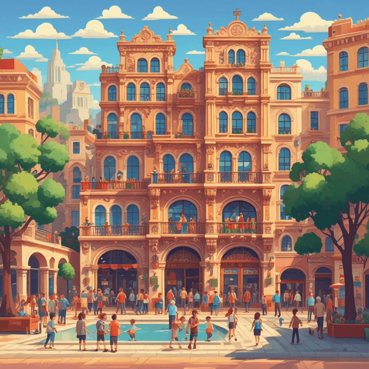 Spanish Family Fun Run game banner