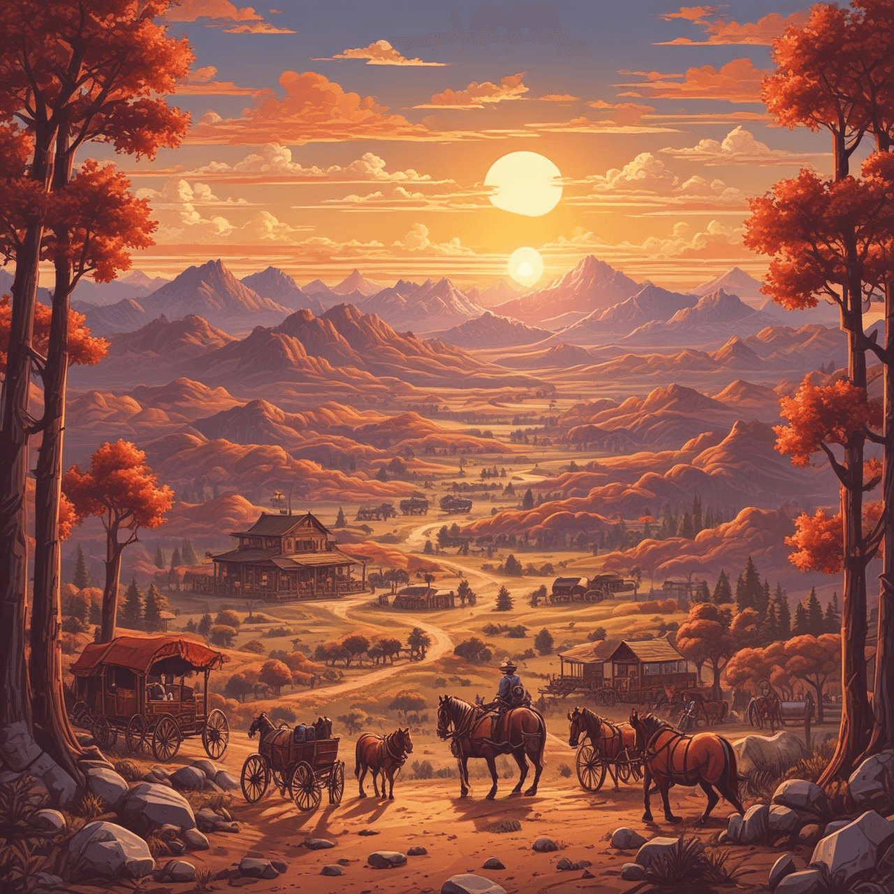 American Frontier Race game banner