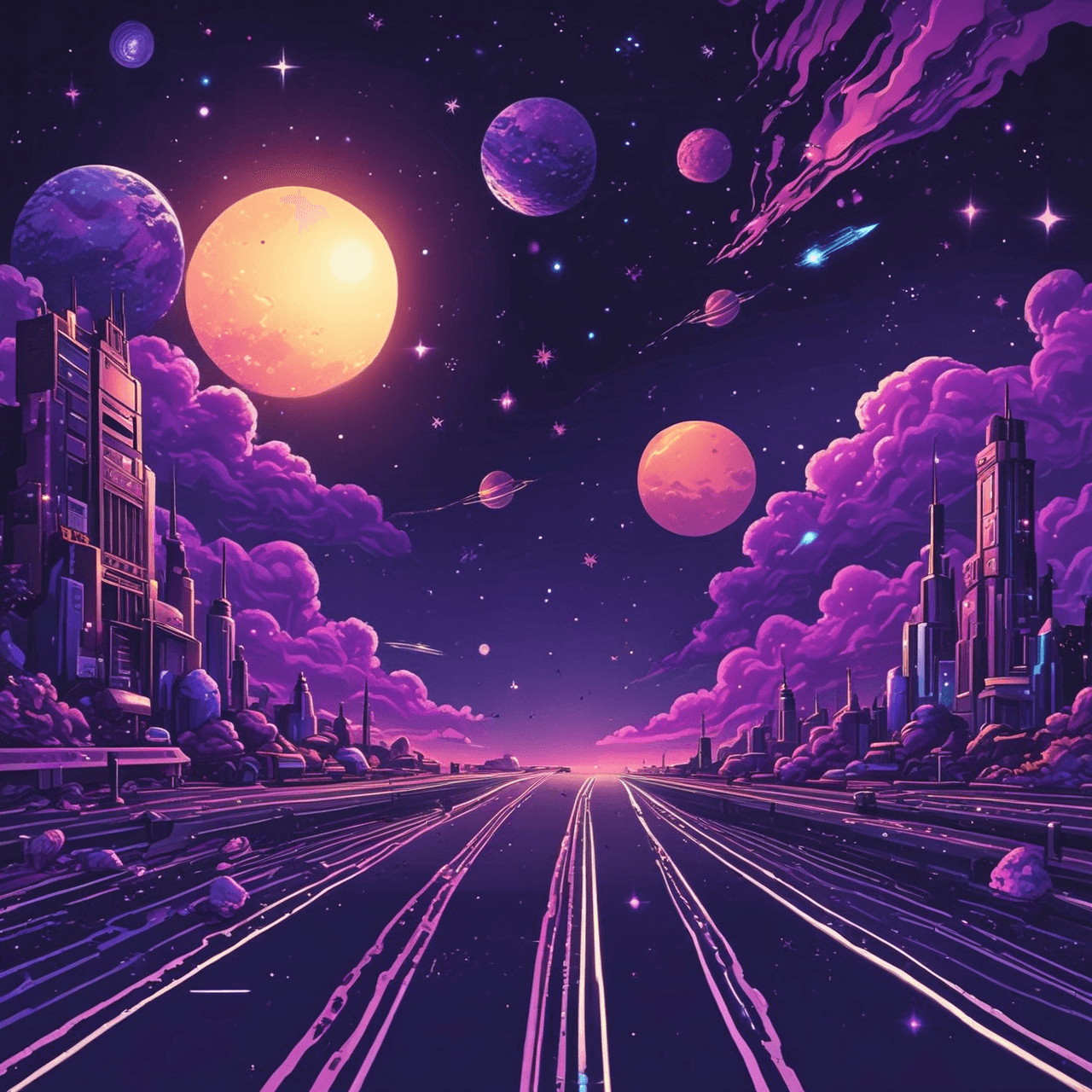 Galactic Invaders Quiz game banner