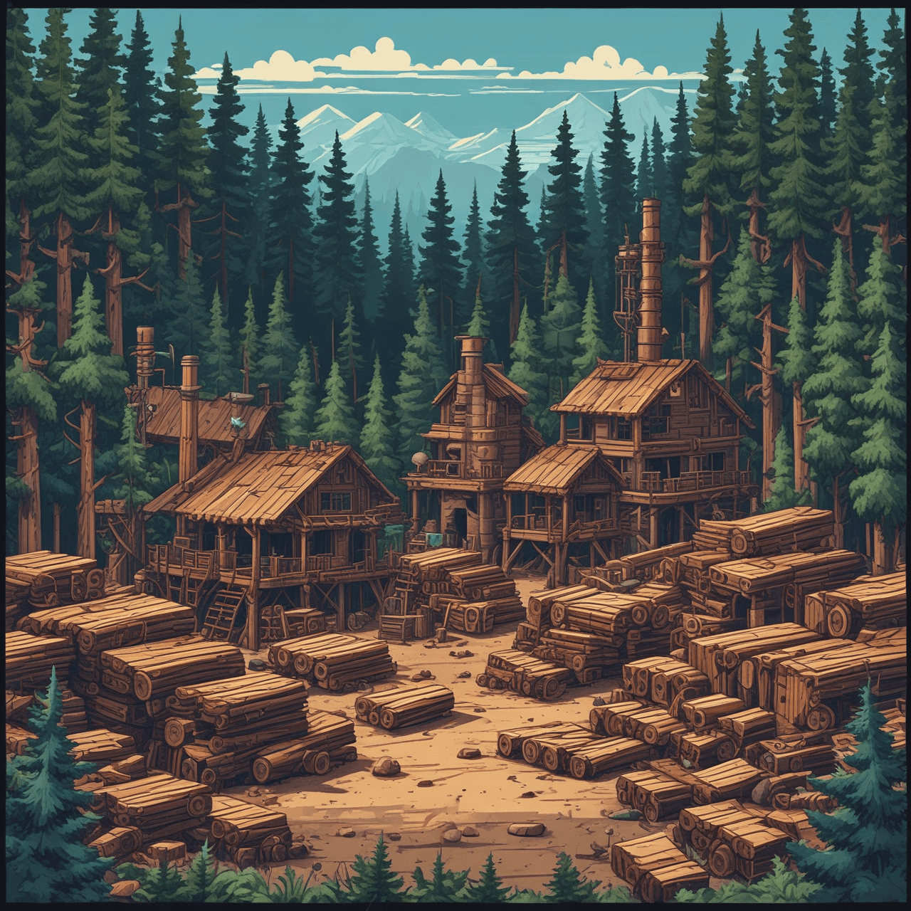 Timber Titans game banner