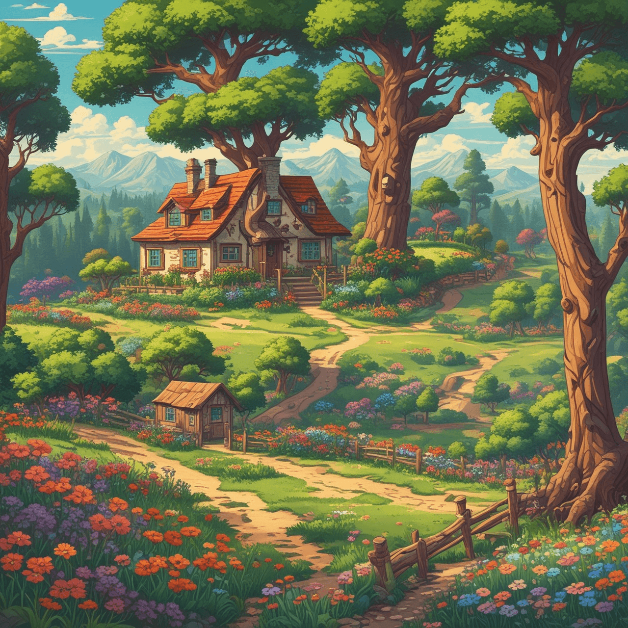 Enchanted Math Paths game banner