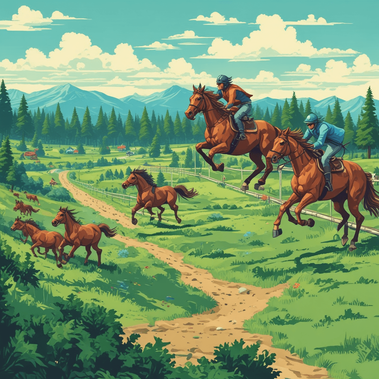 Pferde-Rennen game banner