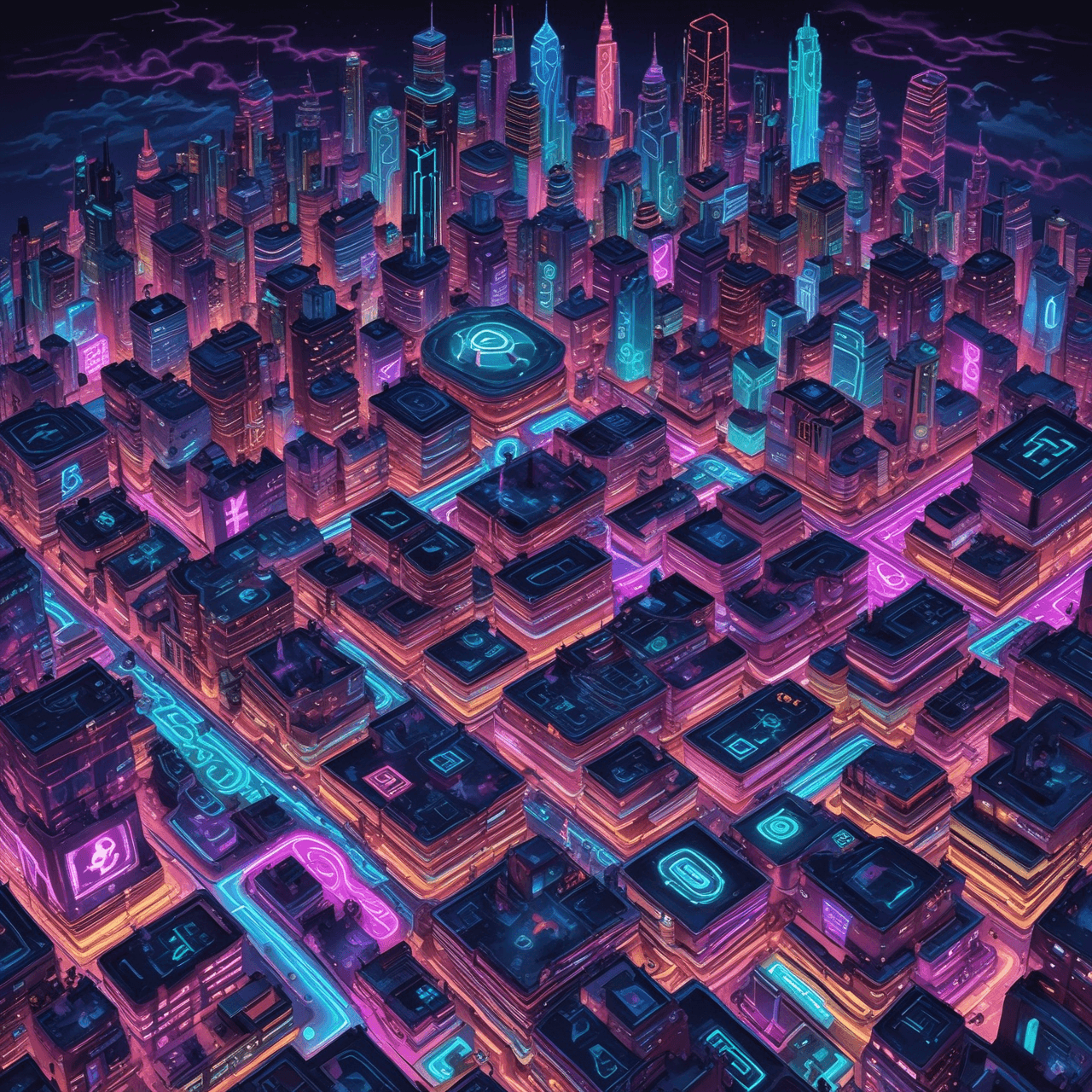 Neon Math Bridge game banner