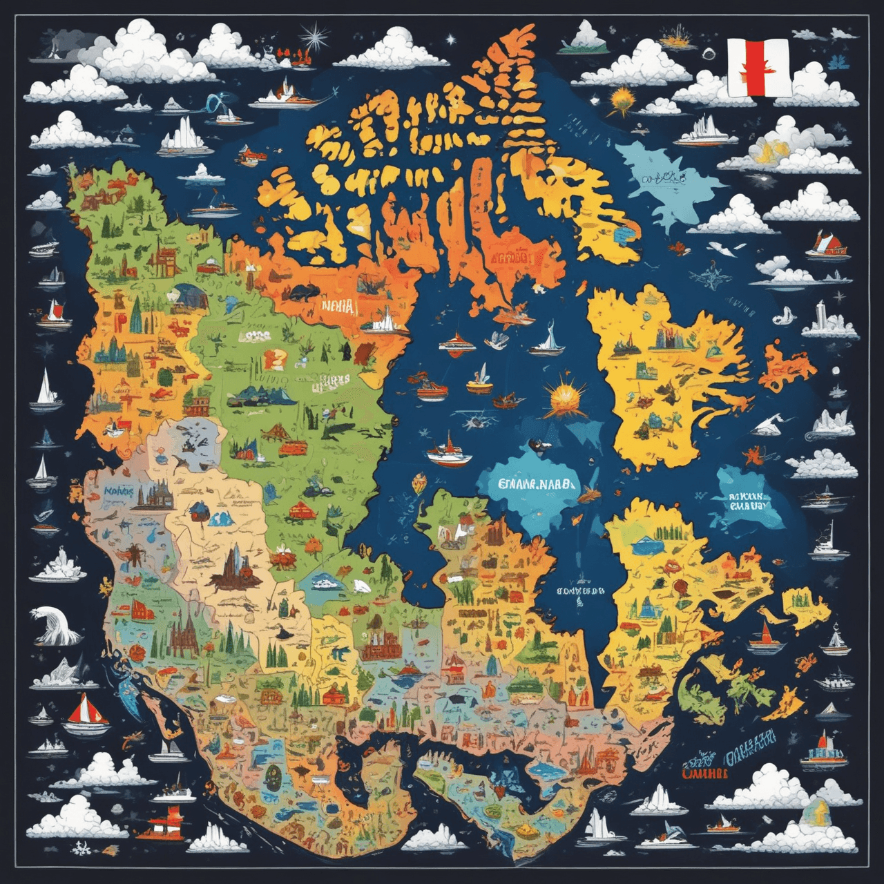 Canada Cloud Hop game banner