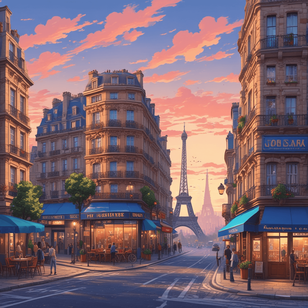 Pixel French Quest game banner