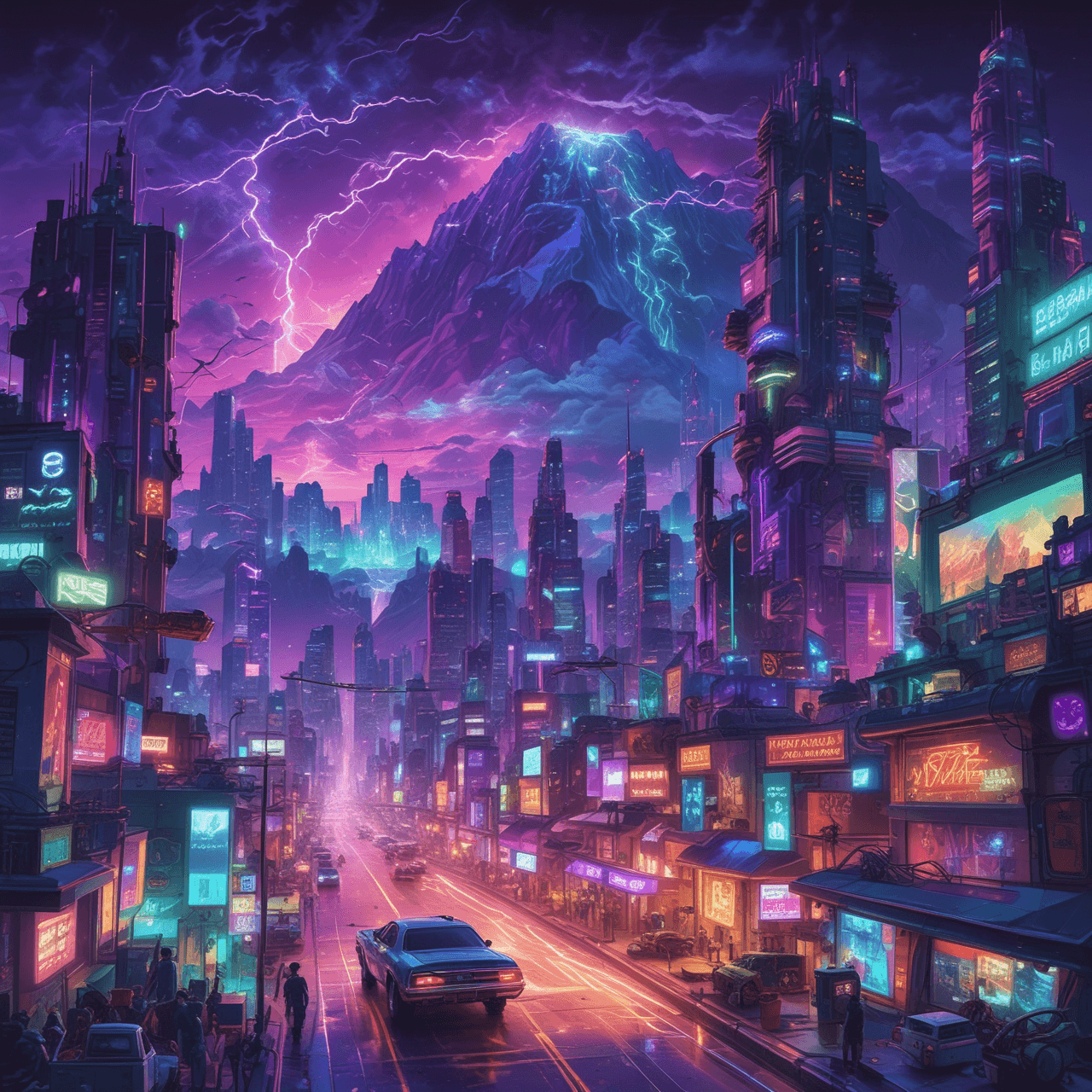 Cyberpunk Gods Quiz game banner