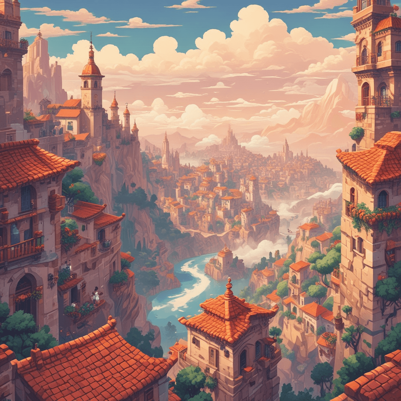 Spanish Cloud Bridge Quiz game banner