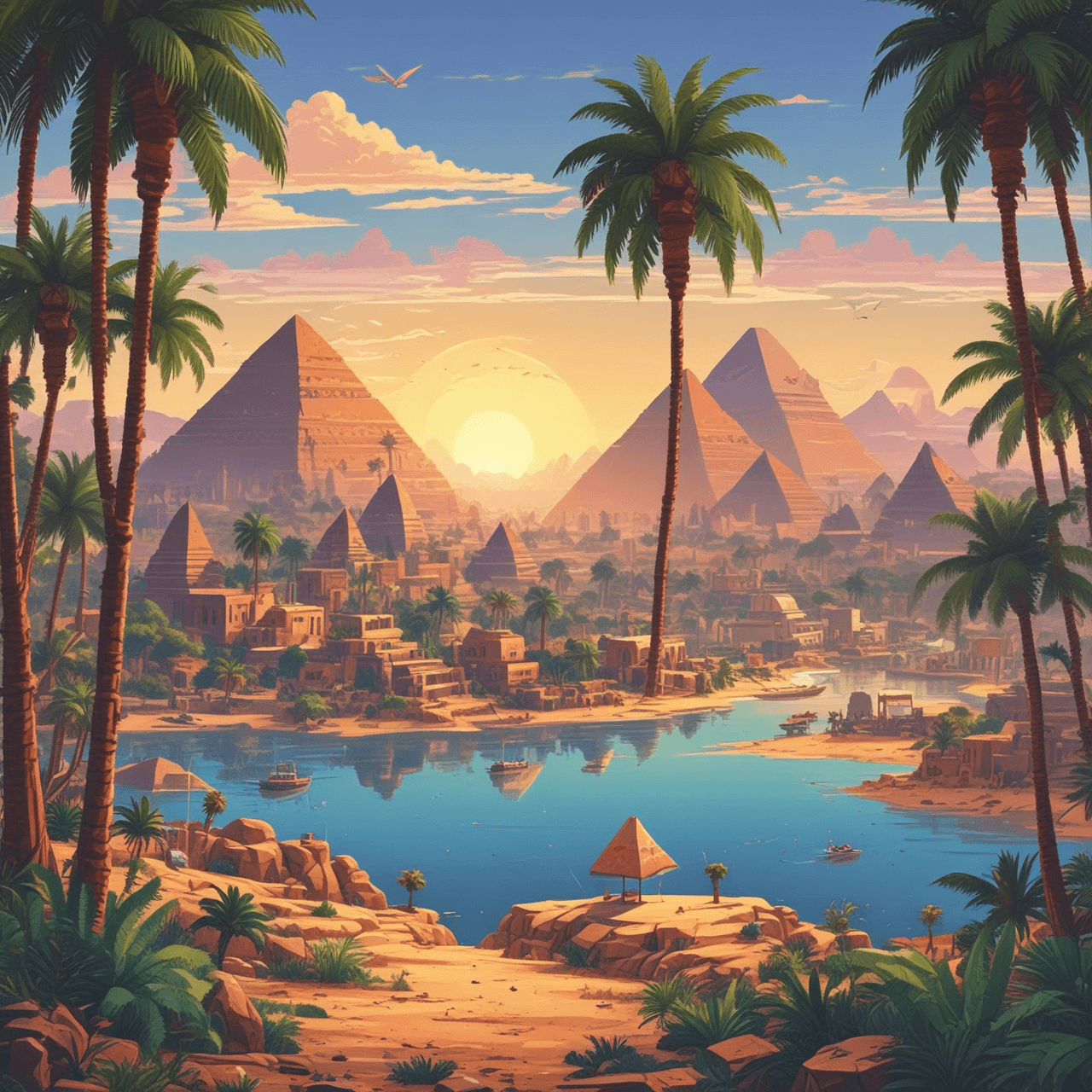 Defensores del Quiz de Egipto y Mesopotamia game banner