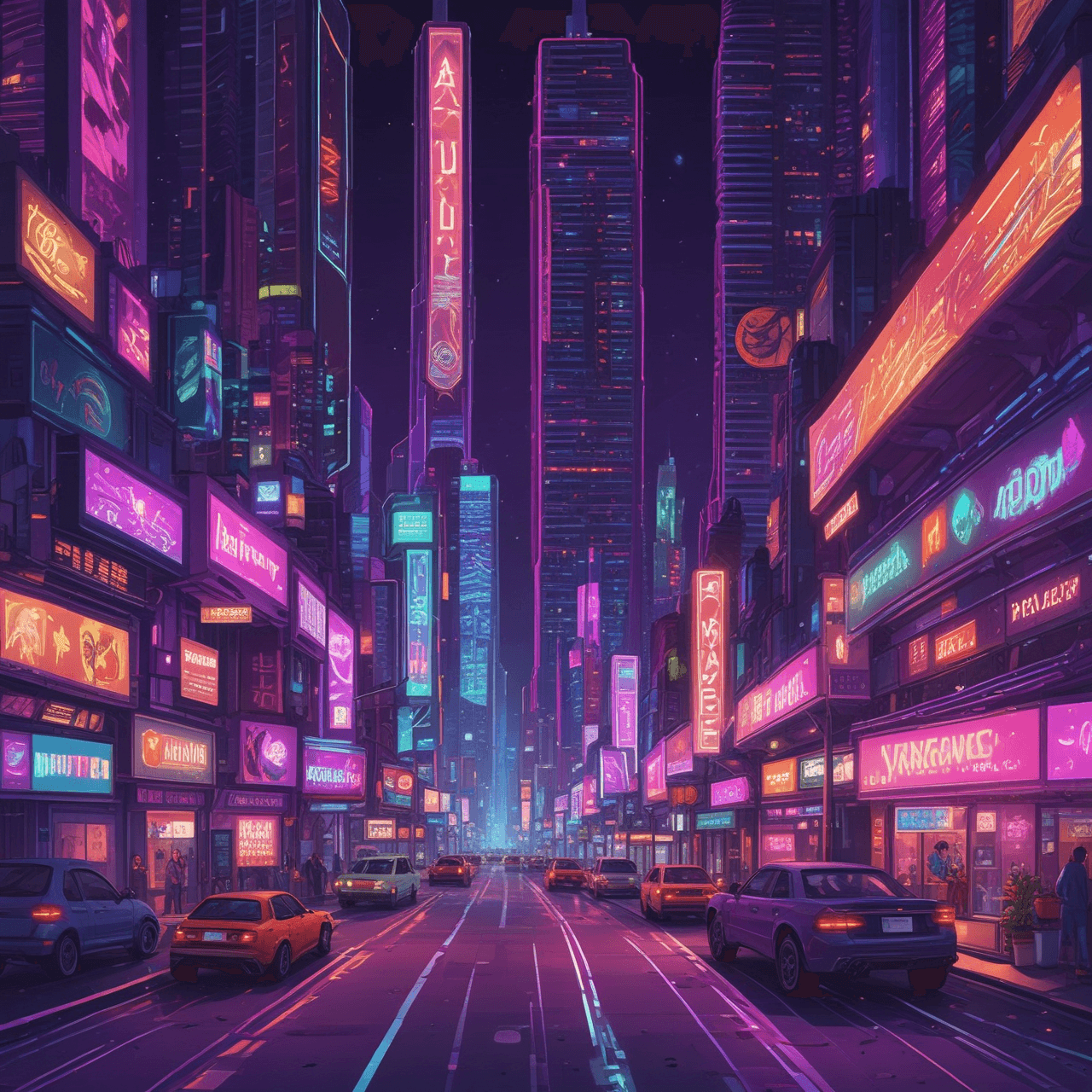 Neon Nutrition Dash game banner