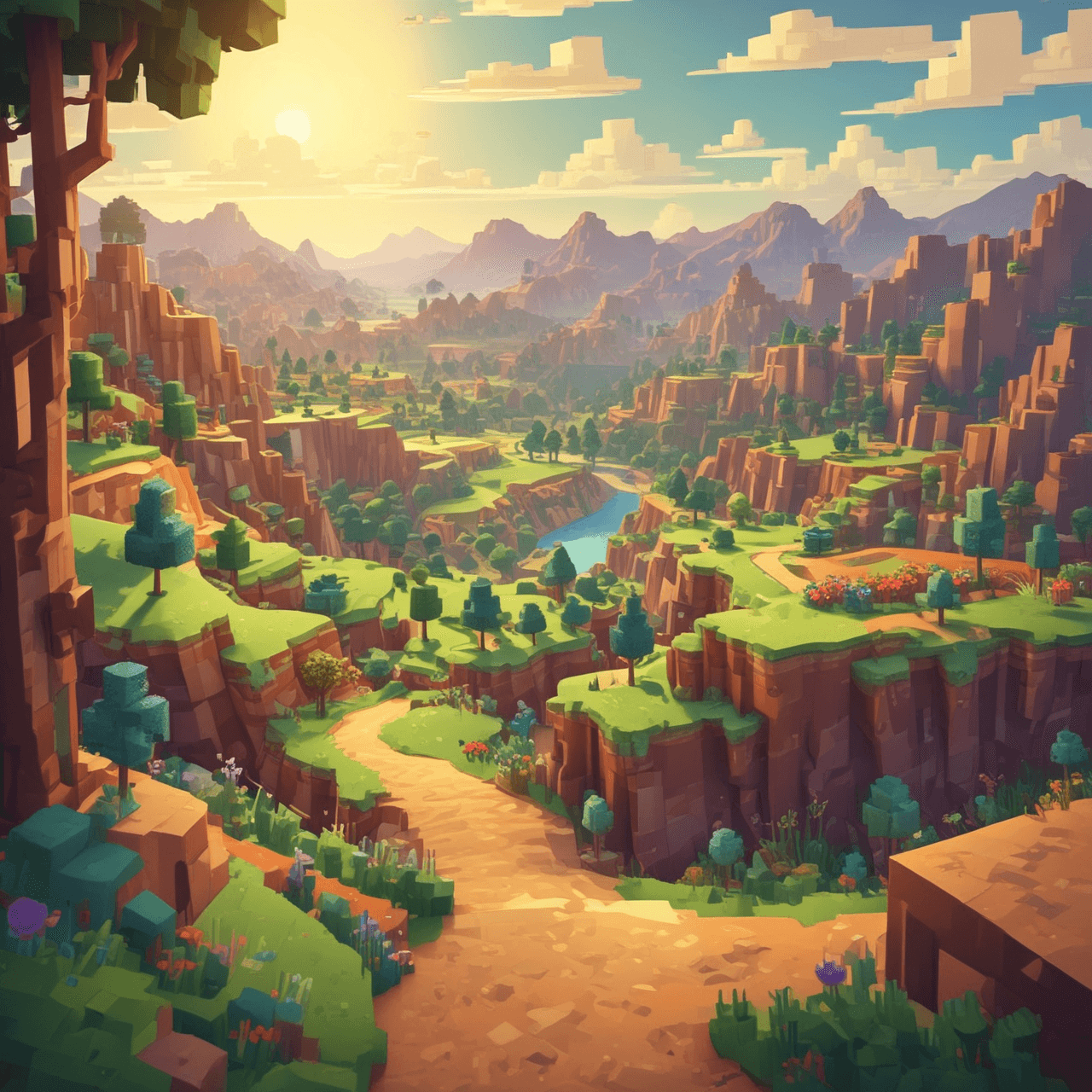 Minecraft Movie Jump game banner