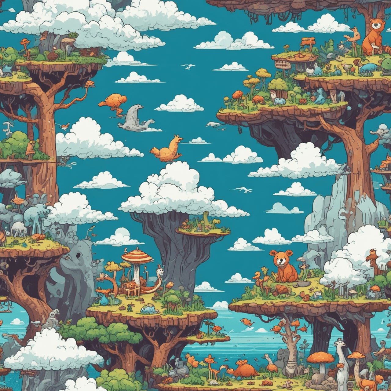Animal Kingdom Cloud Hop game banner