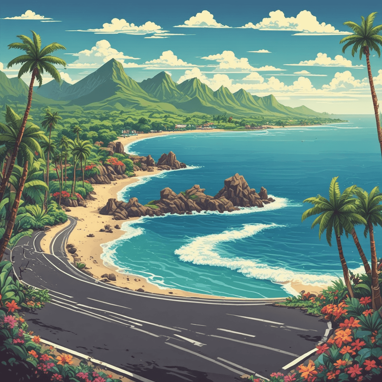 Aloha Road Rally game banner