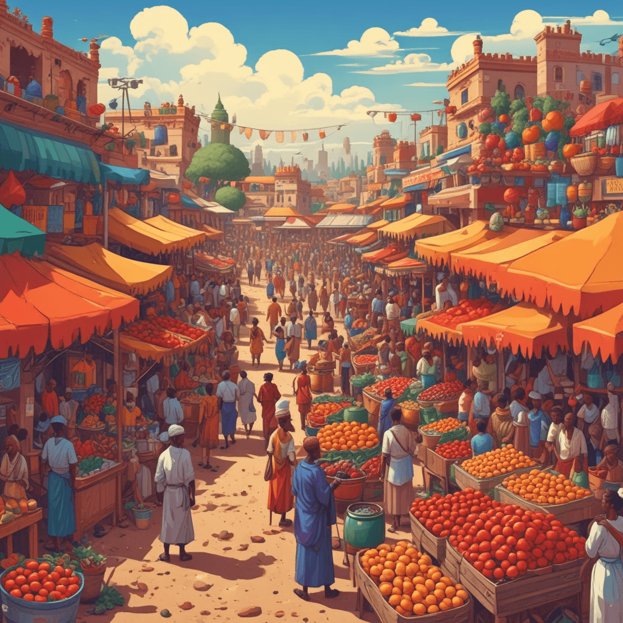 Hausa Food Run Quiz game banner