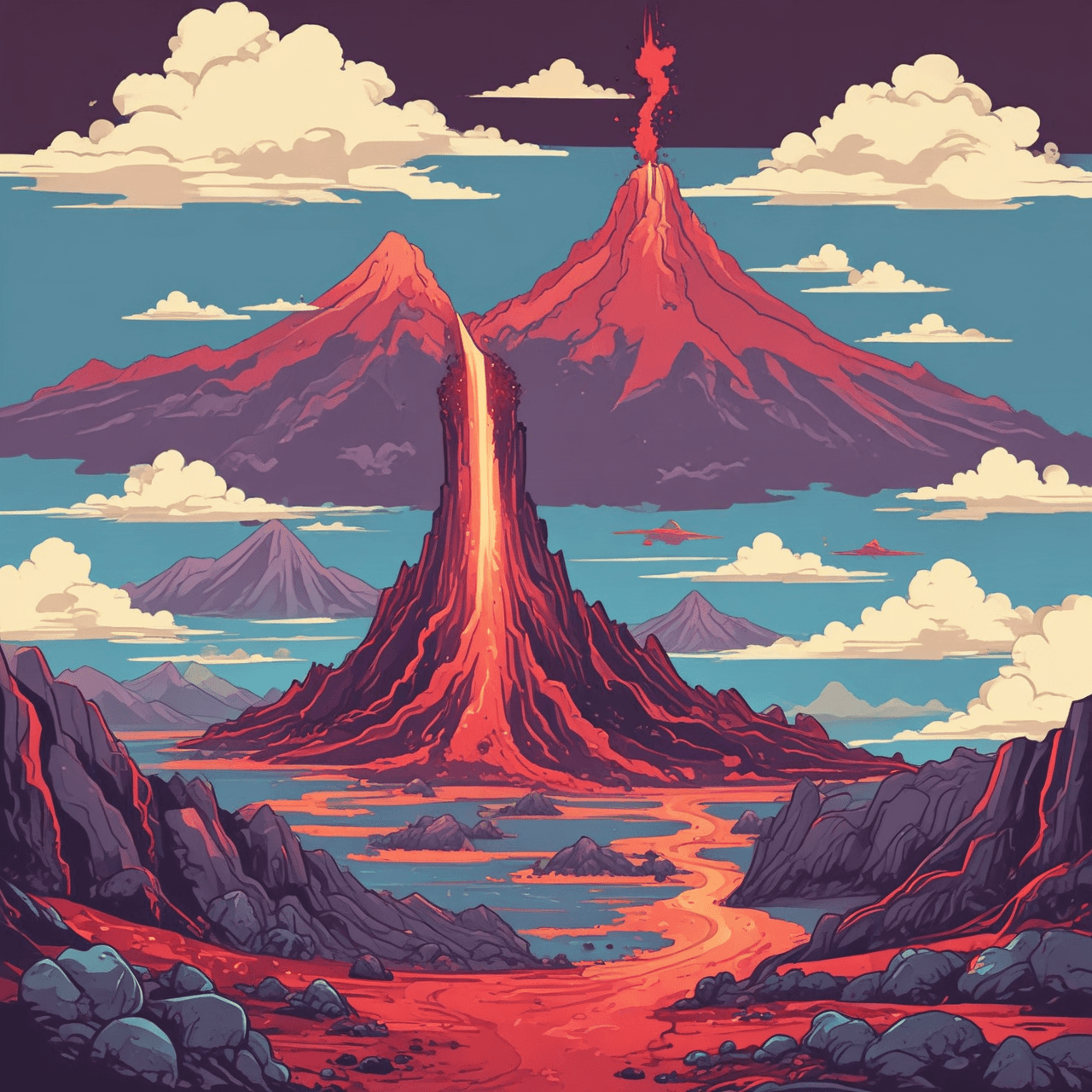 Volcanic Vault Quiz game banner