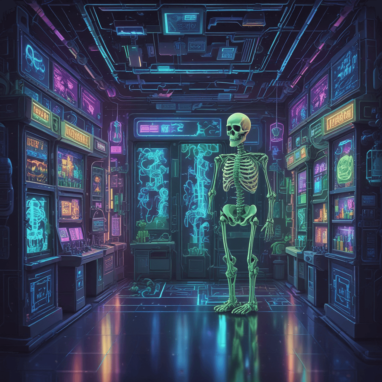 Axial Skeleton Quiz Adventure game banner