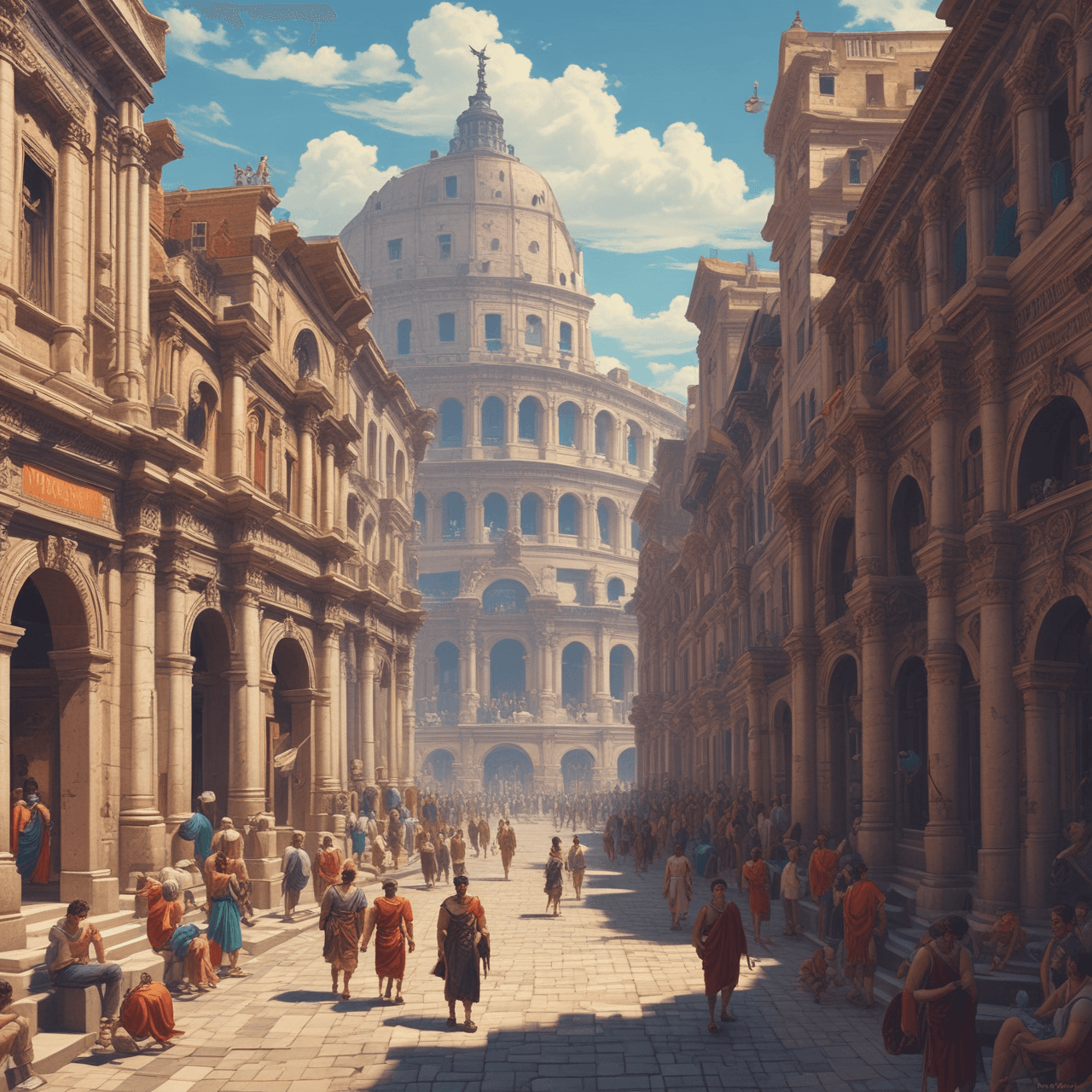 Roman Road Race Quiz game banner