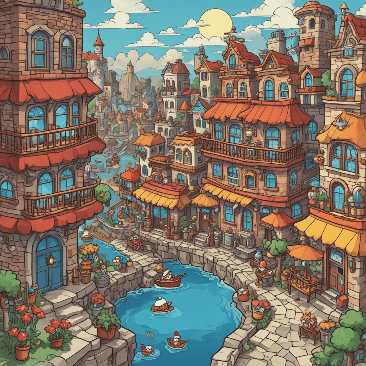 Paper Mario Quiz Adventure game banner