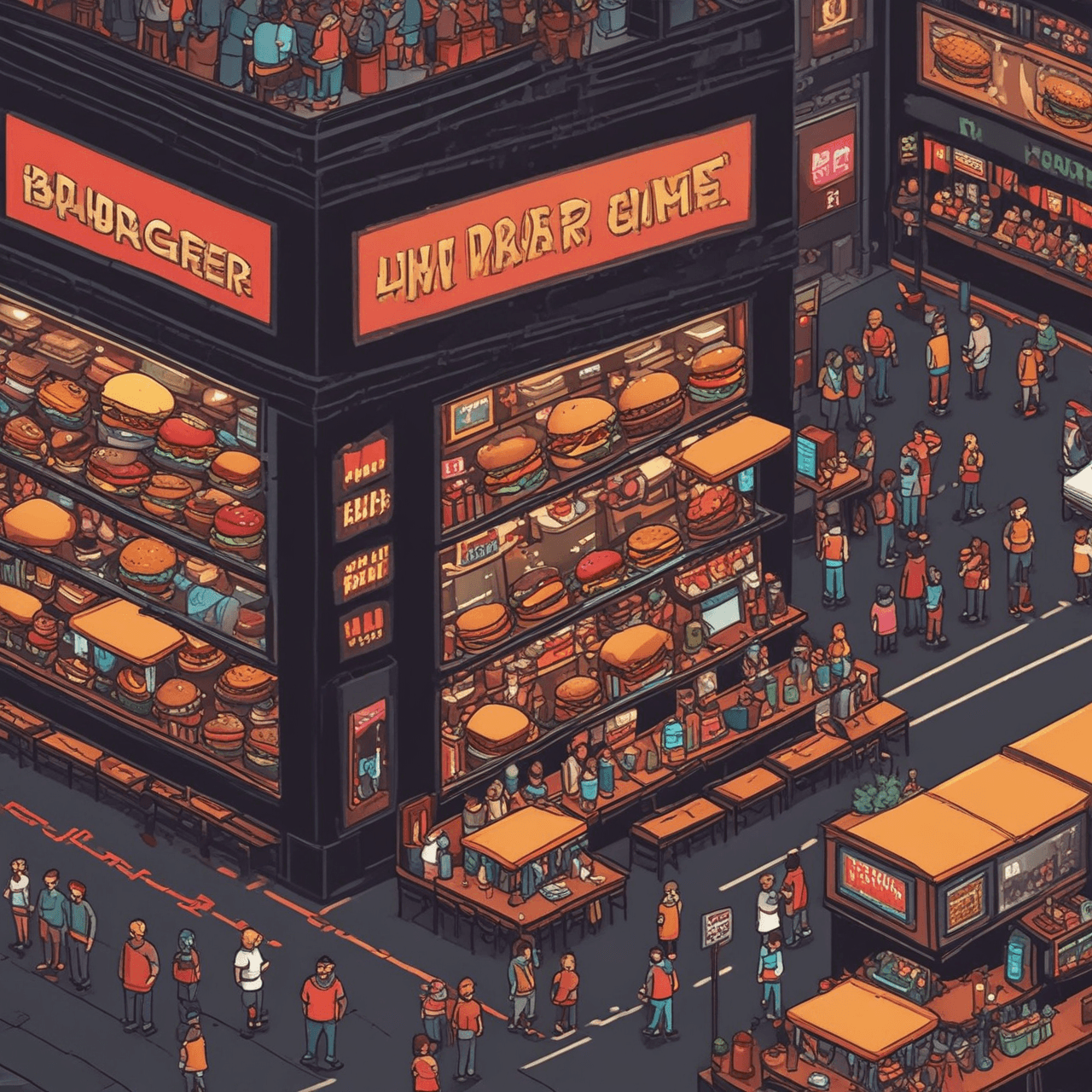 Burger Run game banner