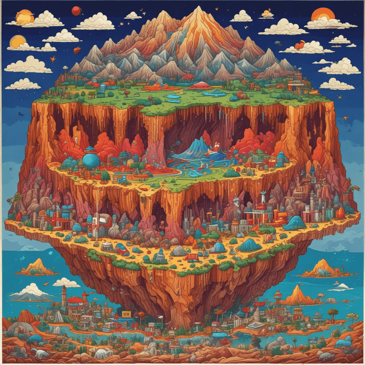 Earth's Core Runner game banner