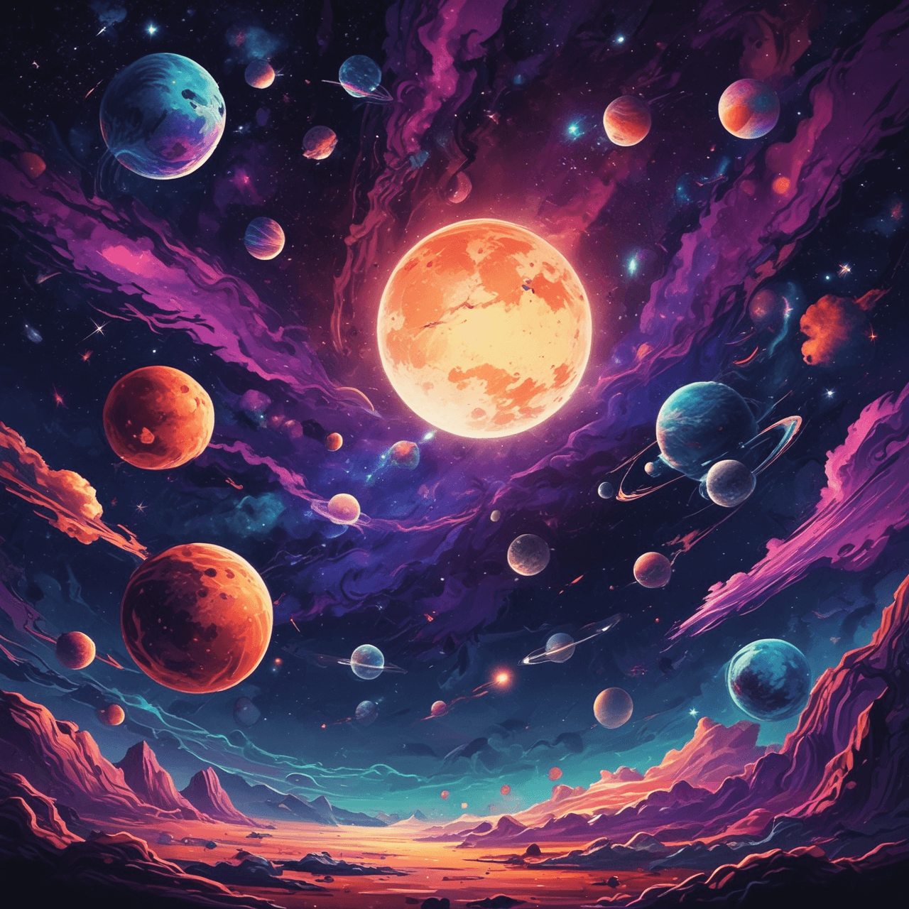 Cosmic Quiz Run game banner