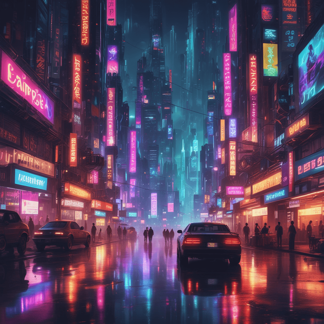 Cyberpunk English Adventure game banner
