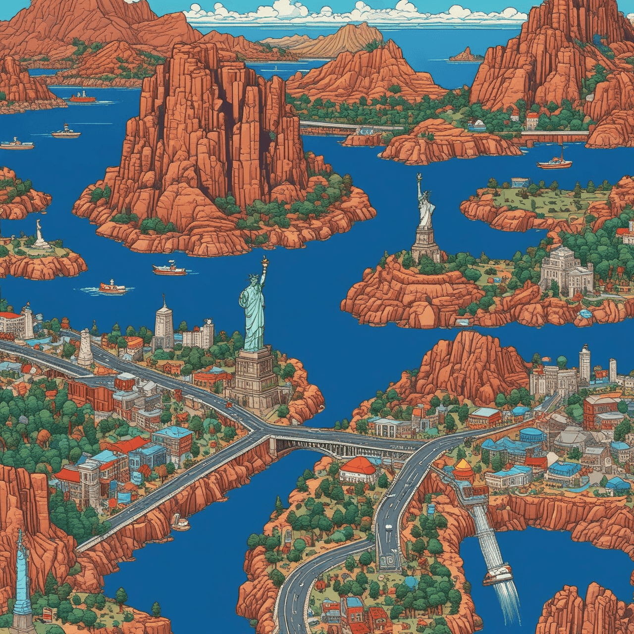 USA Geography Run game banner