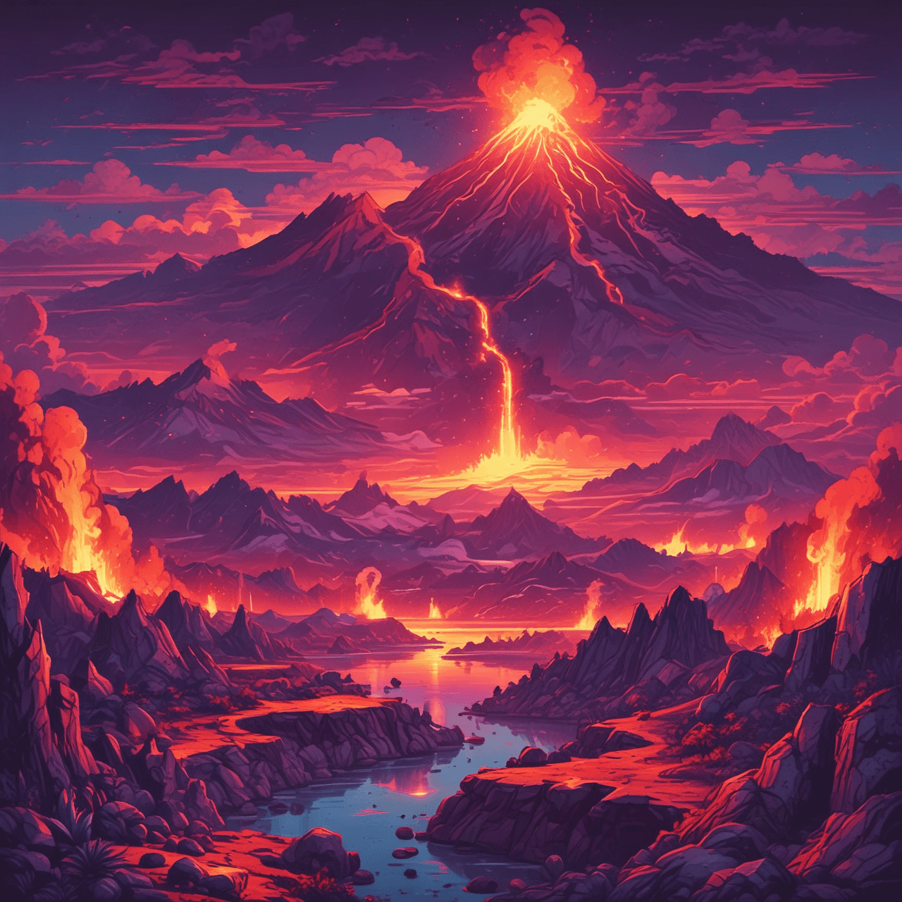 Volcano Run Quiz game banner