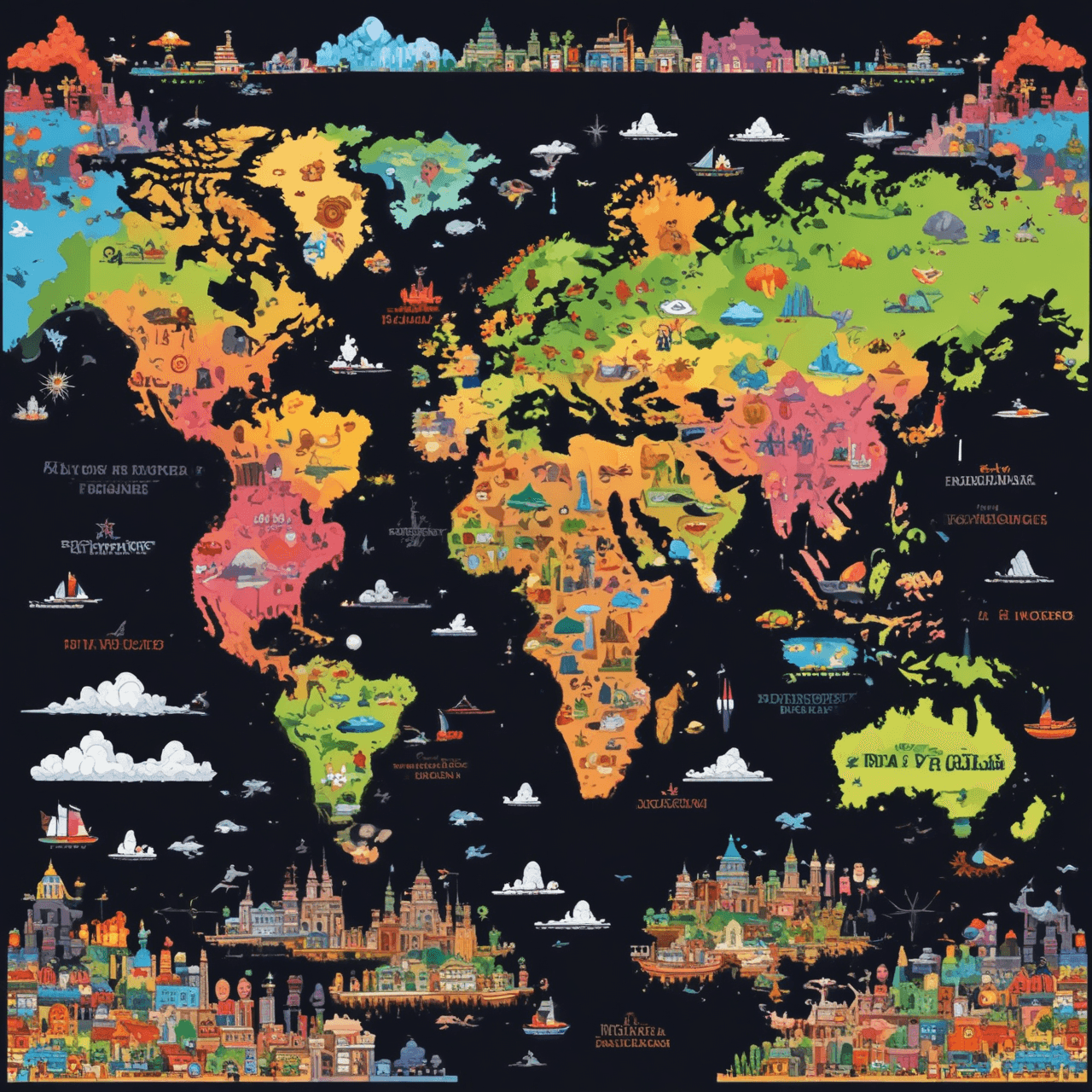 Gymnastics World Map Adventure game banner