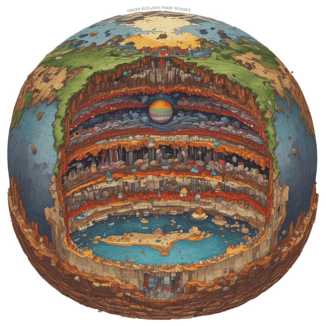 Earth's Core Runner game banner