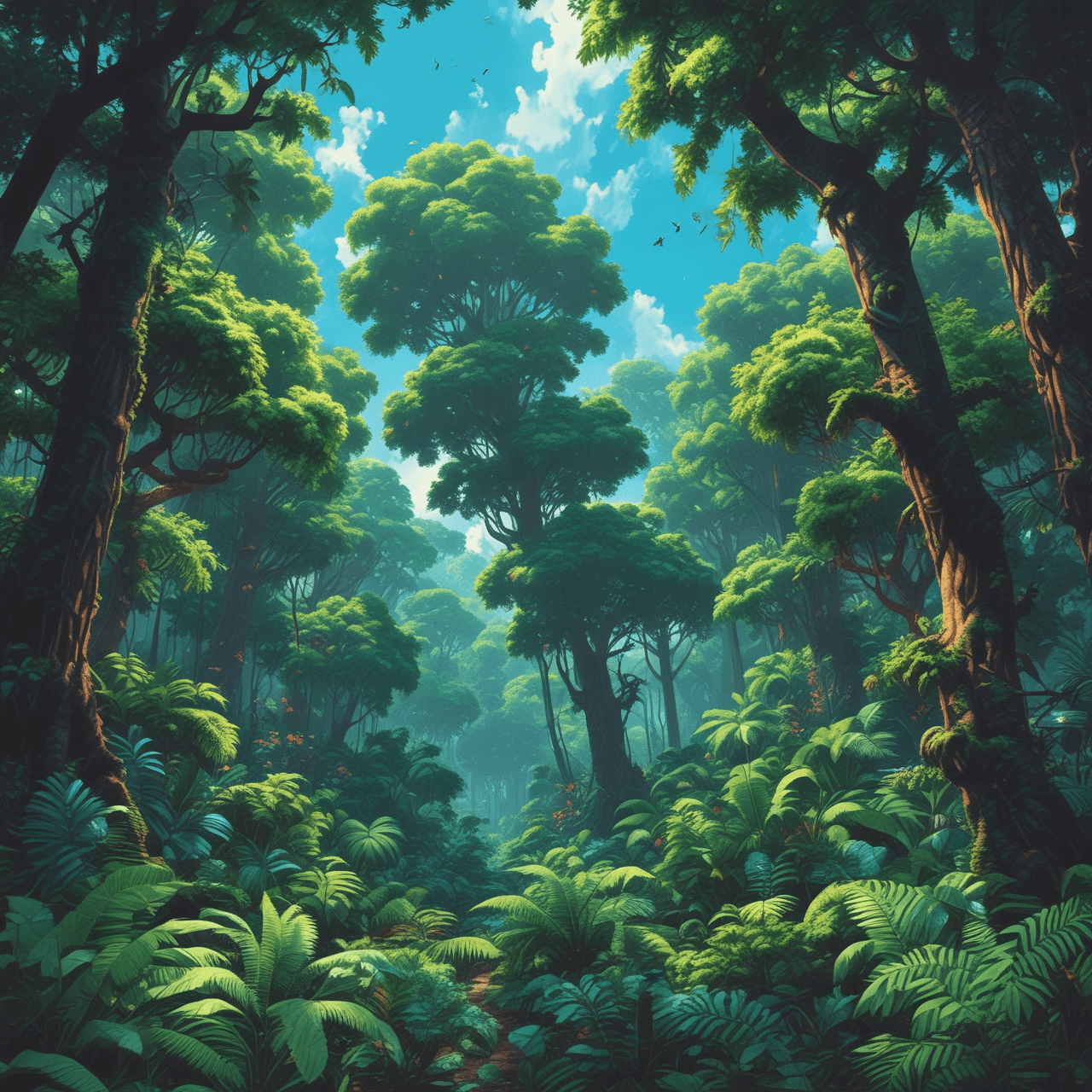 Rainforest Canopy Hop game banner