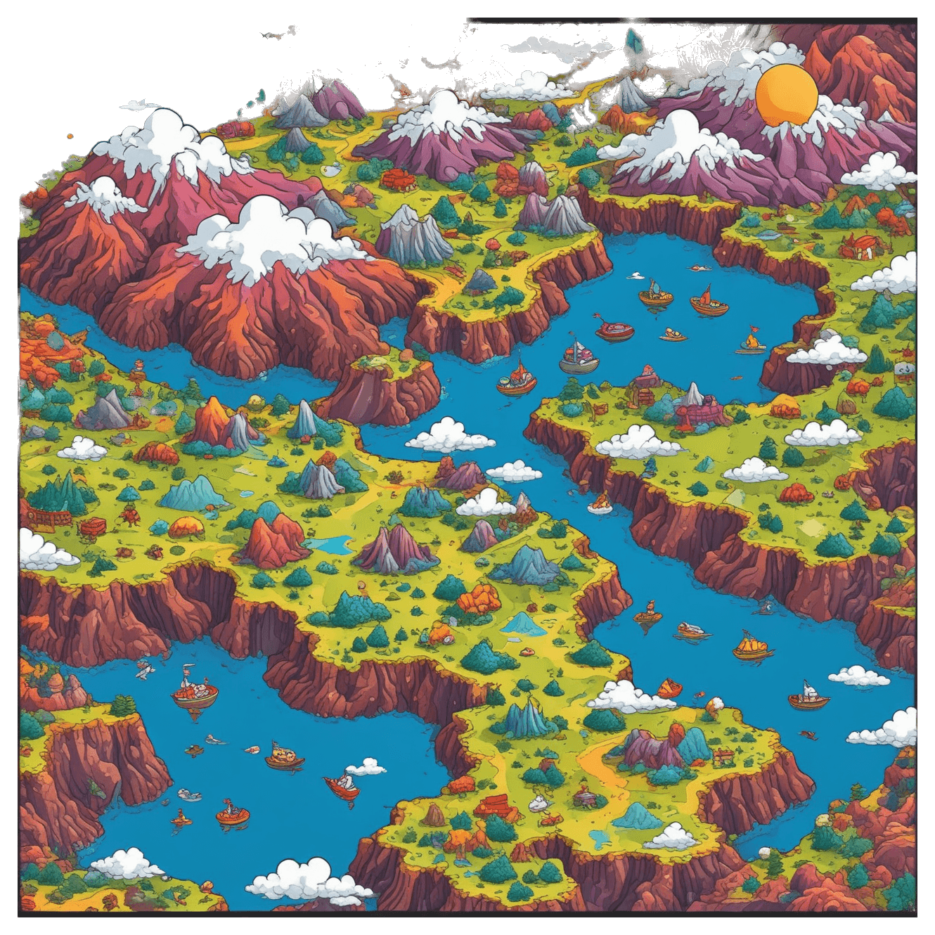 Geography Cloud Hop game banner