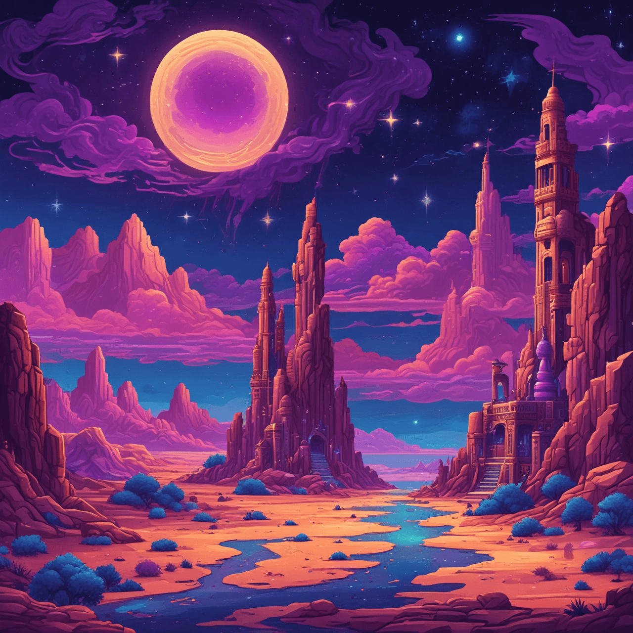 Cosmic Oasis Quiz game banner