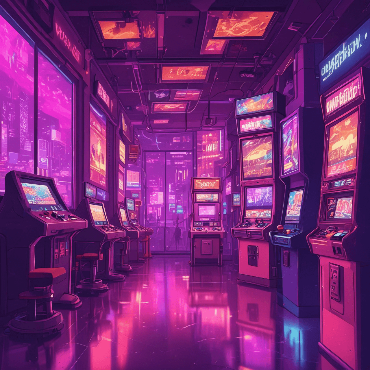 Neon Jetpack Fighter game banner