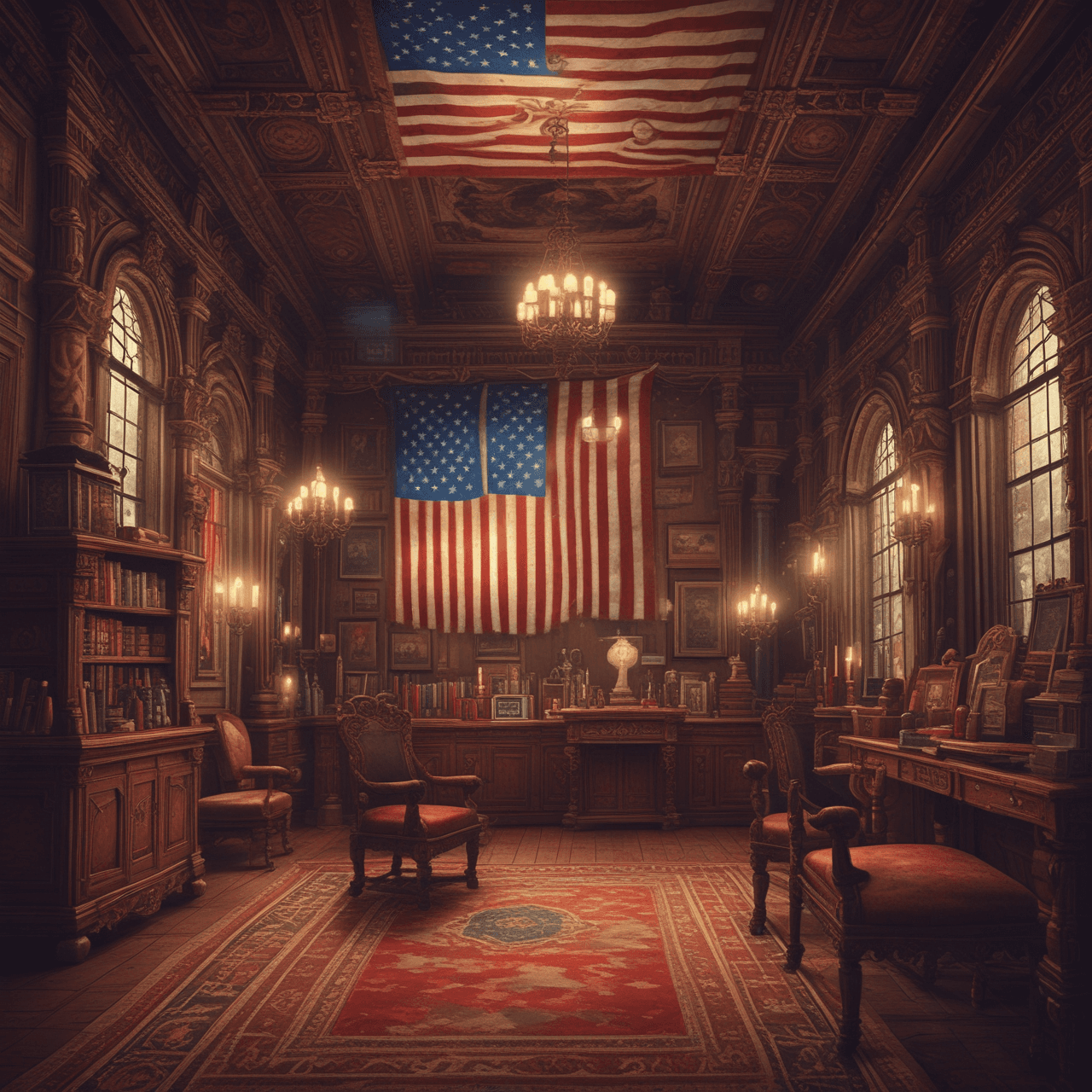 Founding Fathers' Race game banner