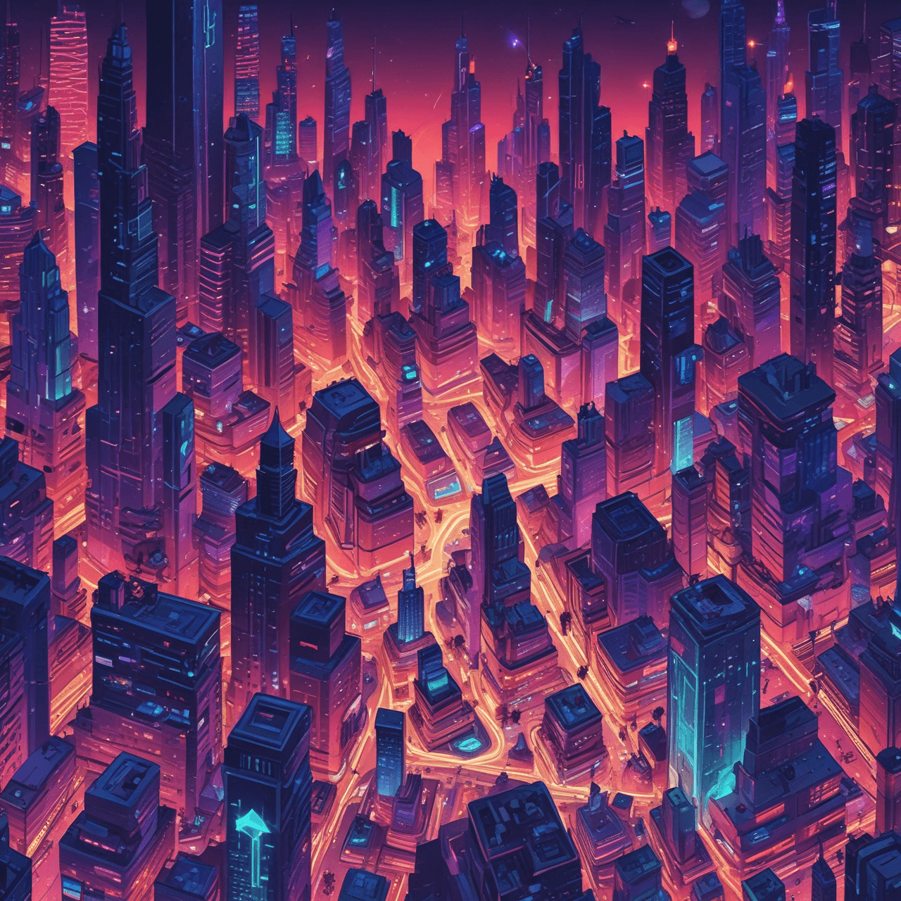 Geometric City Run game banner