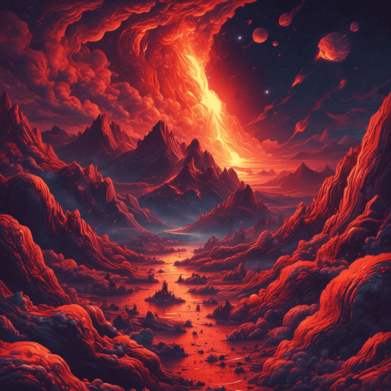 Volcanic Cosmic Runner game banner