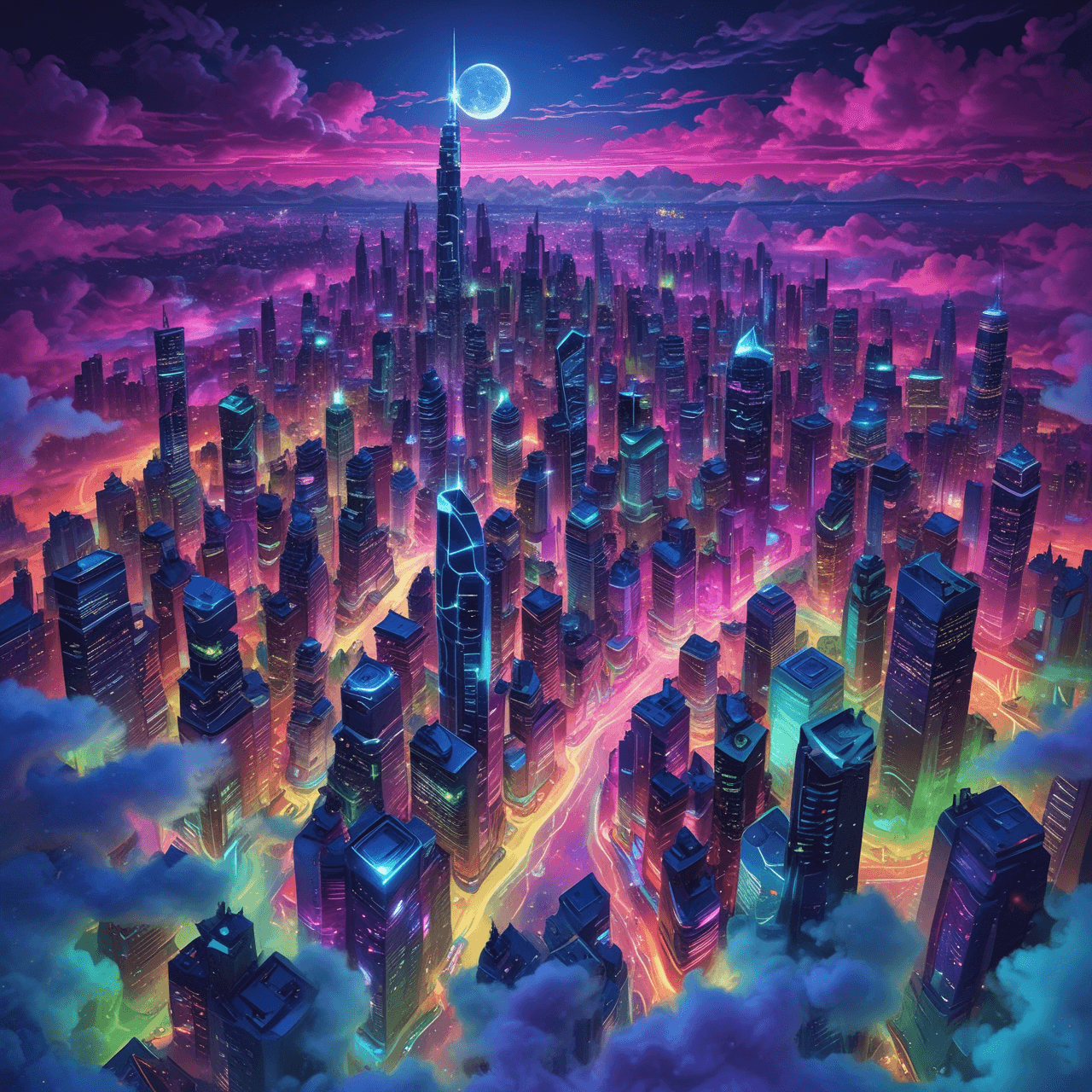 Neon ABC Bridge game banner