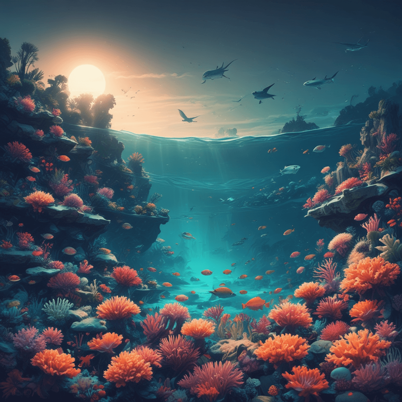 Ocean Quiz Defenders game banner