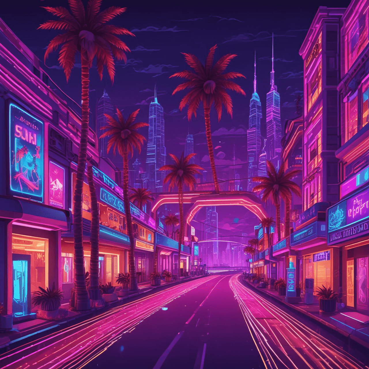 Neon Spanish Race game banner